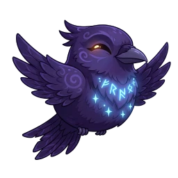 Muni — the chibi raven desk companion